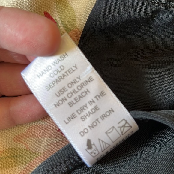 SWIMSUITS FOR ALL Size 10 Vneck Swimsuit Embroidered "Peek-A-Boo" Trim $98 NEW - Picture 9 of 16